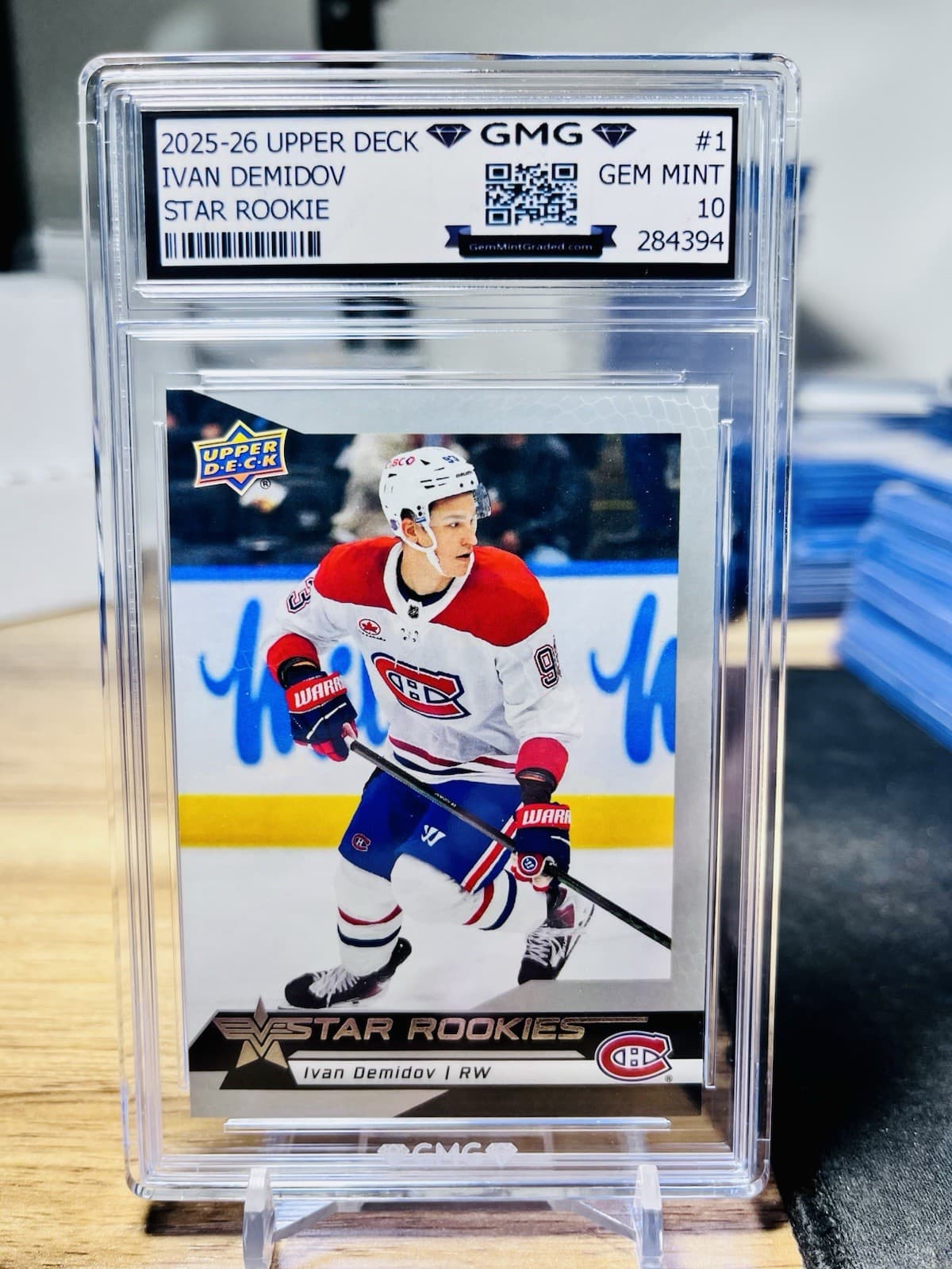 2025-26 Upper Deck Ivan Demidov Star Rookie GMG 10 Gem