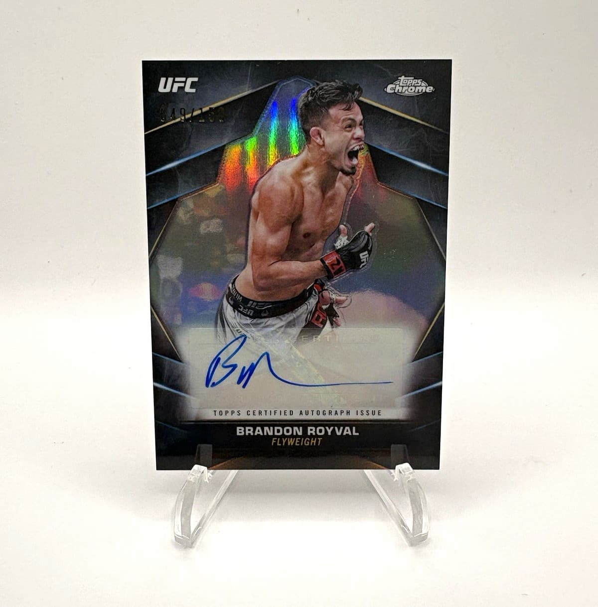 2024 Topps Chrome UFC Brandon Royval Veteran Autographs #CVA-BRO
